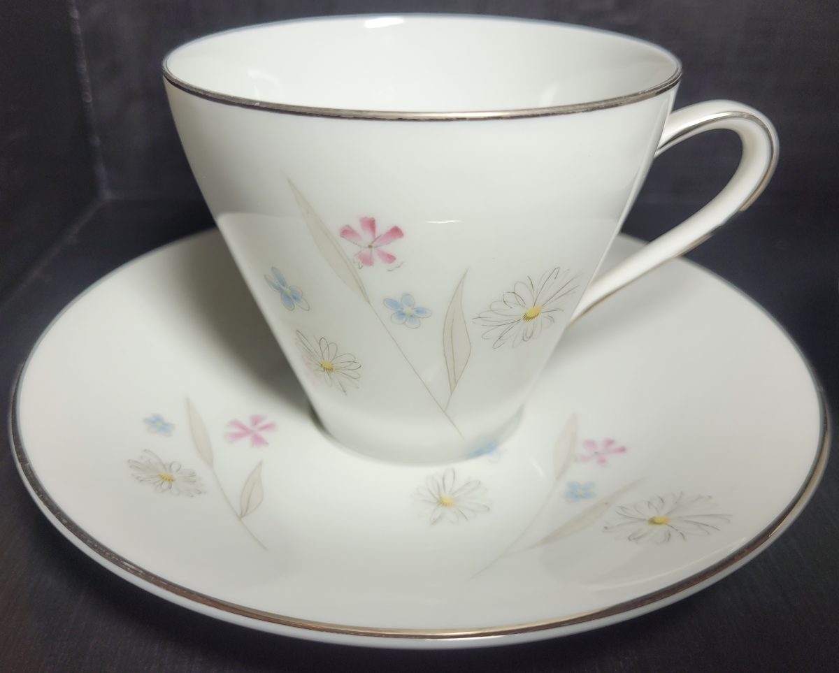 Vintage Hutschenreuther Selb "Rosita" Teacup & Saucer Duos (Pair) – Fine German Porcelain