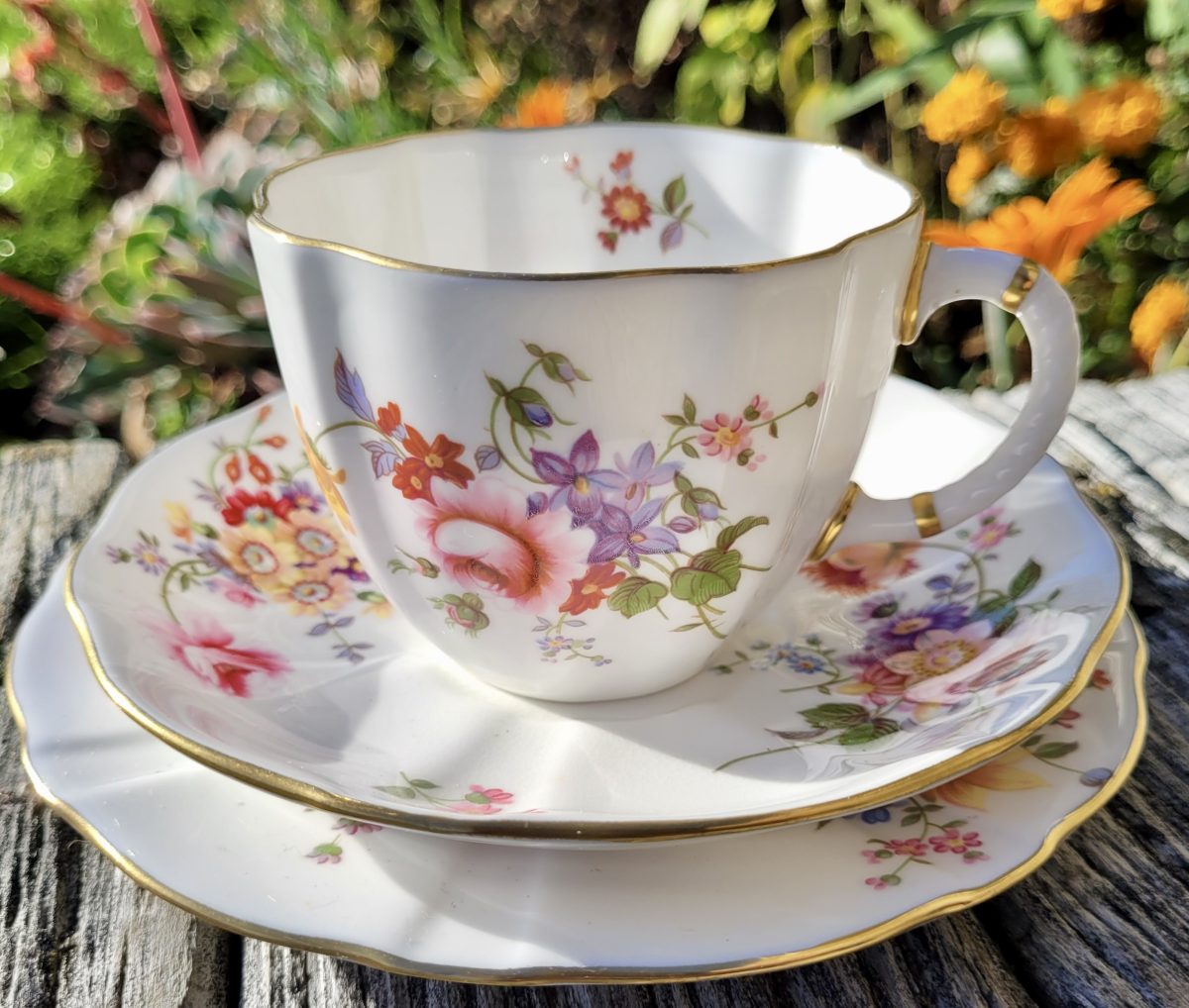 Royal Crown Derby Posies Trio Set, c. 1975/76